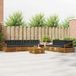 vidaXL - Salon d'angle - 7 places assises - Naturel et anthracite