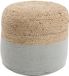 Beliani DALAMA Poef - Beige - 46 cm - Katoen - Rond