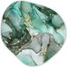 MuchoWow Organische Wanddecoratie - Kunststof Muurdecoratie - 60x60 cm - Goud/Marmer/Groen