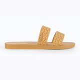 Merkloos Dames Slippers Geel Glitter Caramel Maat 41-42