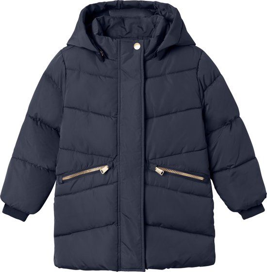 NAME IT NMFMEMO Jacket Long TB Girls' Jacket - Size 92 - Dark Sapphire