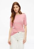 s.Oliver Top rayé Rose