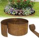 QEENTOE Bordure de pelouse en alliage métallique, bordure de parterre de fleurs, 20 mètres, modèle plat | 15 cm de haut