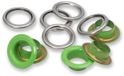 Prym 542545 set van 20 ogen met sluitringen lichtgroen/zilver Ø 11 mm
