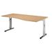 Hammerbacher Bach Bureau hammerer os18/6 bruin 1800 mm x 1000 mm x 850 mm