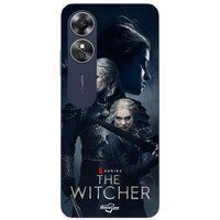 Maniacase Etui Oppo A17 the witcher geralt yennefer ciri degen