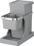 EKO - Deco Inbouwafvalemmer 20+4 liter - Grijs
