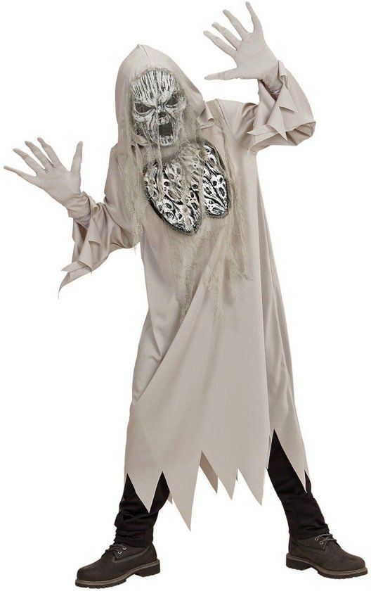 Widmann Spook & Skelet Kostuum Schreeuwende Geest Silencio Jongen Small / Medium Carnaval kostuum Verkleedkleding