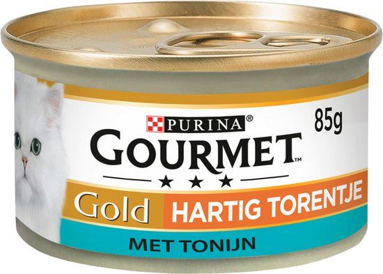 Gourmet Gold Hartig Torentje met Tonijn natvoer kat 85 gram