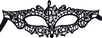 Miresa - Masker MM071 - Open venetiaans kanten masker - Dare me - Zwart