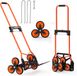 Vevor Stair Climbing Cart, Orange, Steel, 111 cm