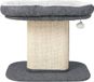 COAST™ Arbre à chat moderne avec grand siège en peluche et griffoir en sisal gris