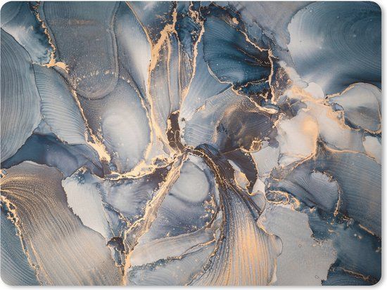 MousePadParadise Mousepad - Marble - Gold - 23x19 cm