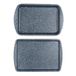 Russell Hobbs 2 stuks Nightfall Tray Set - Non-Stick Stone Oven Bakken & Roosteren Tray, 38cm Oven Bakplaat & Rooster, Oven Veilig tot 220 °C, Gemakkelijk schoon, Blauw Marmer Koolstofstaal