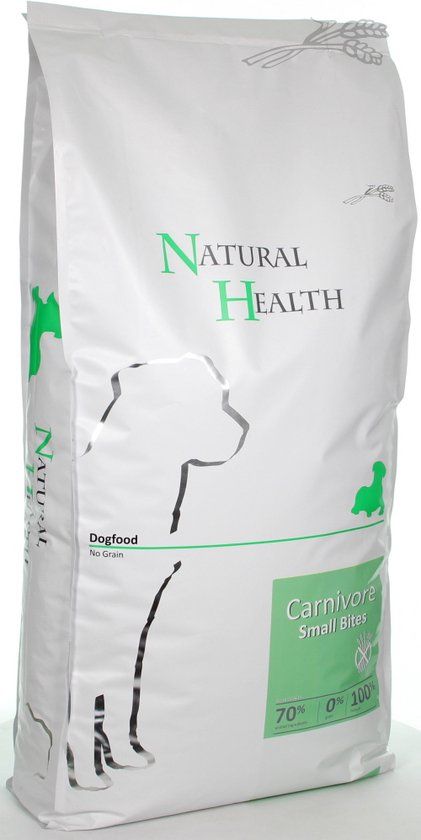 Natural Health Carnivore Adult Small Bite 15 kg - Hond