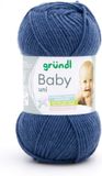 Gründl Wolle Baby uni breigaren oceaanblauw