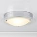 Searchlight Bathroom Flush - plafondlamp badkamer - Ø 30 x 10 cm - IP44 - chroom