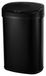 Icecat Poubelle automatique - 58 l - Noir mat - Acier inoxydable avec cerclage