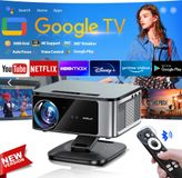 T10PRO MAX - Projecteur de cinéma maison - Full HD 1080p - 3000 lumens ANSI - Mise au point automatique (TOF) et correction trapézoïdale automatique - Android - Taille de l'image : 127–762 cm (1,5–9 mètres)