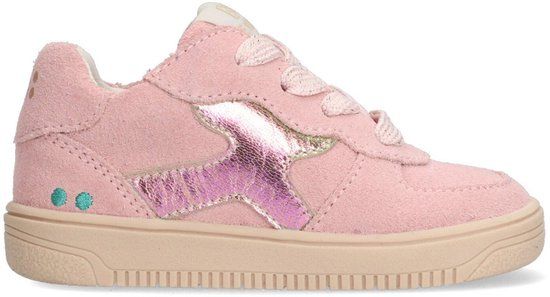 BunniesJR 225255-470 Meisjes Lage Sneakers - Roze - Suède - Veters