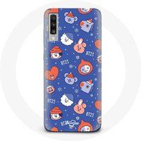 Maniacase Etui voor Samsung Galaxy A70 BTS Bangtan Sonyeondan BT21 Kerstmis 2023