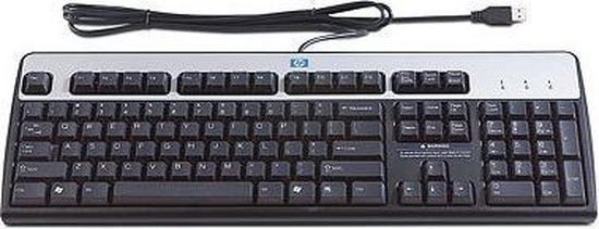 HP Standard USB Windows UK Toetsenbord Kantoor Engels Zwart/Zilver QWERTY Numeriek keypad