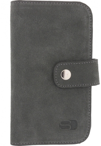 Senza Suede Wallet Slide Case Warm Grey Size M-Large