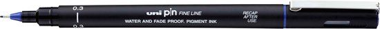 uni-ball Fineliner pin 0.3mm blauw | 12 stuks