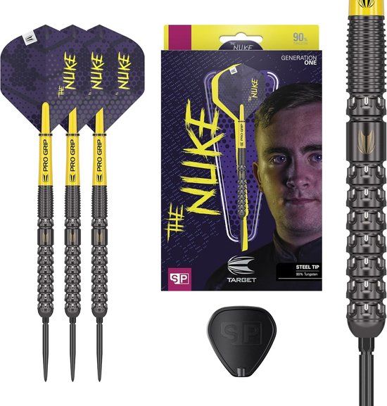 Target Darts Luke Littler G1 Steel Tip Dartpijlen 23G - 90% Wolfraam - Professionele Dartset