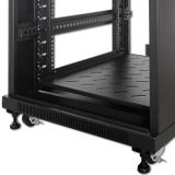 Qoltec Rack 19'' draadremwielset | 4 pc's