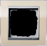 Gira Event cadre de finition 1 poste aluminium/clair sable