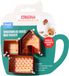 PME Kerstkoekjesvormpjesset van 3, mini peperkoekhuisje, bekerwarmer