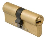 Amig - Veiligheidscilinder - Deurslot - Dubbele koppelingscilinder - Anti-inbraak en anti-manipulatie - Inclusief 5 sleutels - Matgoud - Afmetingen: 100 (50-50 mm)