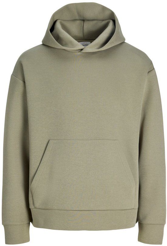 JACK&JONES JJEBARRON SWEAT HOOD Heren Sweater Groen Maat S