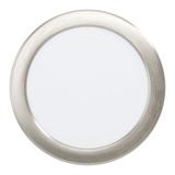 EGLO Alange Plafondlamp LED Nikkel Rond Inbouw 12W Warm Wit IP20
