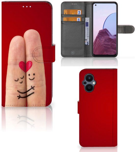 OPPO Reno 8 Lite / OnePlus Nord N20 Wallet Book Case - Multi Liefde