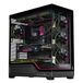 Itek SHOWBUI WAVE 82B - ATX-toren met 4 ARGB-ventilatoren 12 cm inclusief 2 x USB3, Type-C en front- en zijbescherming van donker Temp-glas