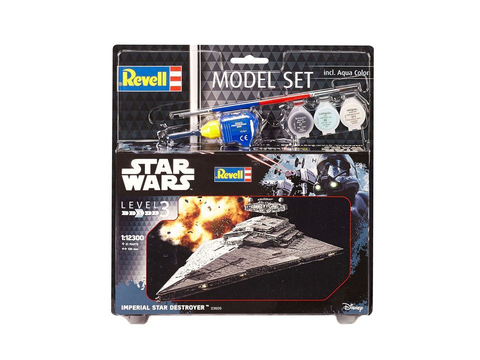Revell Model Set Imperial Star Destroyer - Grijs - 130mm