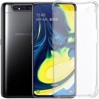 Phonillico® Transparant siliconen schokbestendig hoesje voor Samsung Galaxy A80
