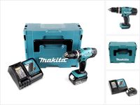 Makita DHP 453 RT1J accu klopboormachine 18V 42Nm + 1x accu 5,0Ah + lader in Makpac 2