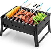 Uten Barbecue Grill Draagbare Opvouwbare BBQ Houtskool Grill Roker Grill voor Outdoor Koken Camping Wandelen Picnics Backpacking
