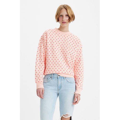 Levi's sweater with all-over print light pink
