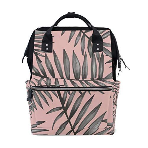 MONTOJ Palm Tree Patroon Canvas Rugzak Reizen Campus Rugzak - 5601224252326