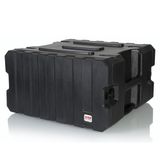Gator Cases Pro Series Molded Mil-Grade Rack Case met wielen, zwart (G-PROR-6U-19)