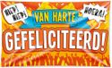 Paperdreams Gevelvlag Gefeliciteerd - 100 x 150 cm - polyester