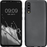 kwmobile telefoonhoesje geschikt voor Samsung Galaxy A50 - Hoesje voor smartphone - Back cover in metallic grijs