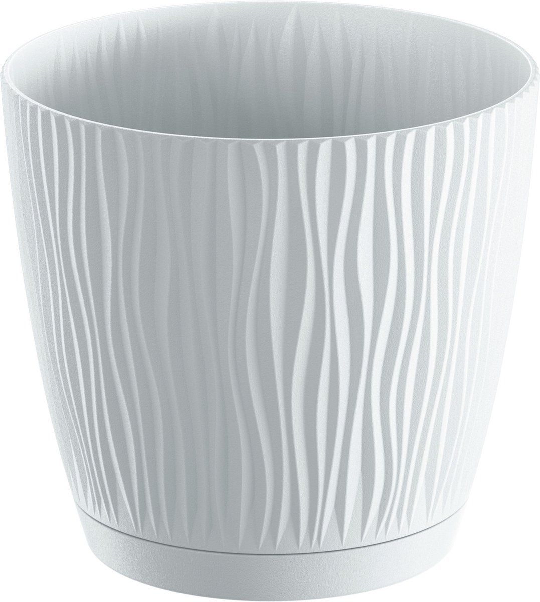 Prosperplast Waves - Bloempot - Ø 28 cm - Wit