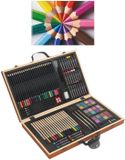 Inspirion Complete teken/schilder cadeau doos 88-delig met een A4 schetsboek van 50 vellen - Voor jongens en meisjes
