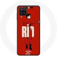Maniacase Hoesje voor Samsung Galaxy A12 La casa de papel Rio tekening