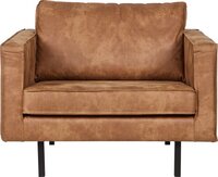 BePureHome Rodeo Fauteuil - Recycle Leer - Cognac - Industrieel